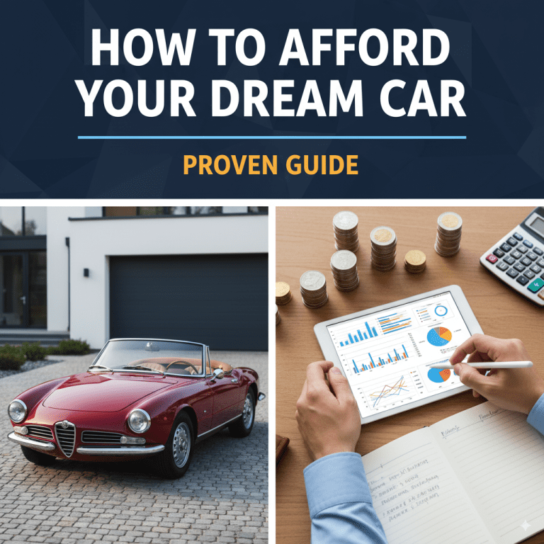How to Afford Your Dream Car