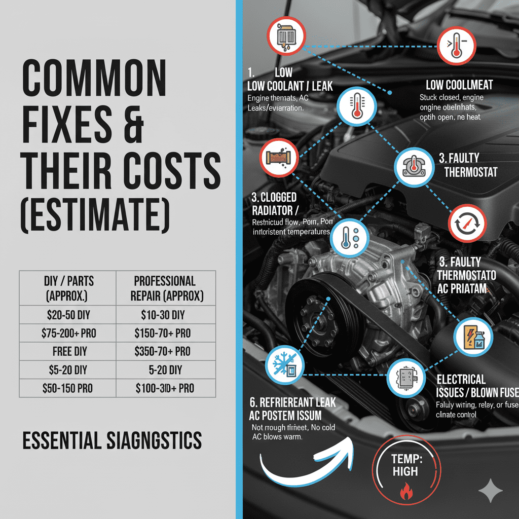 Common Fixes and Their Costs (Estimate)