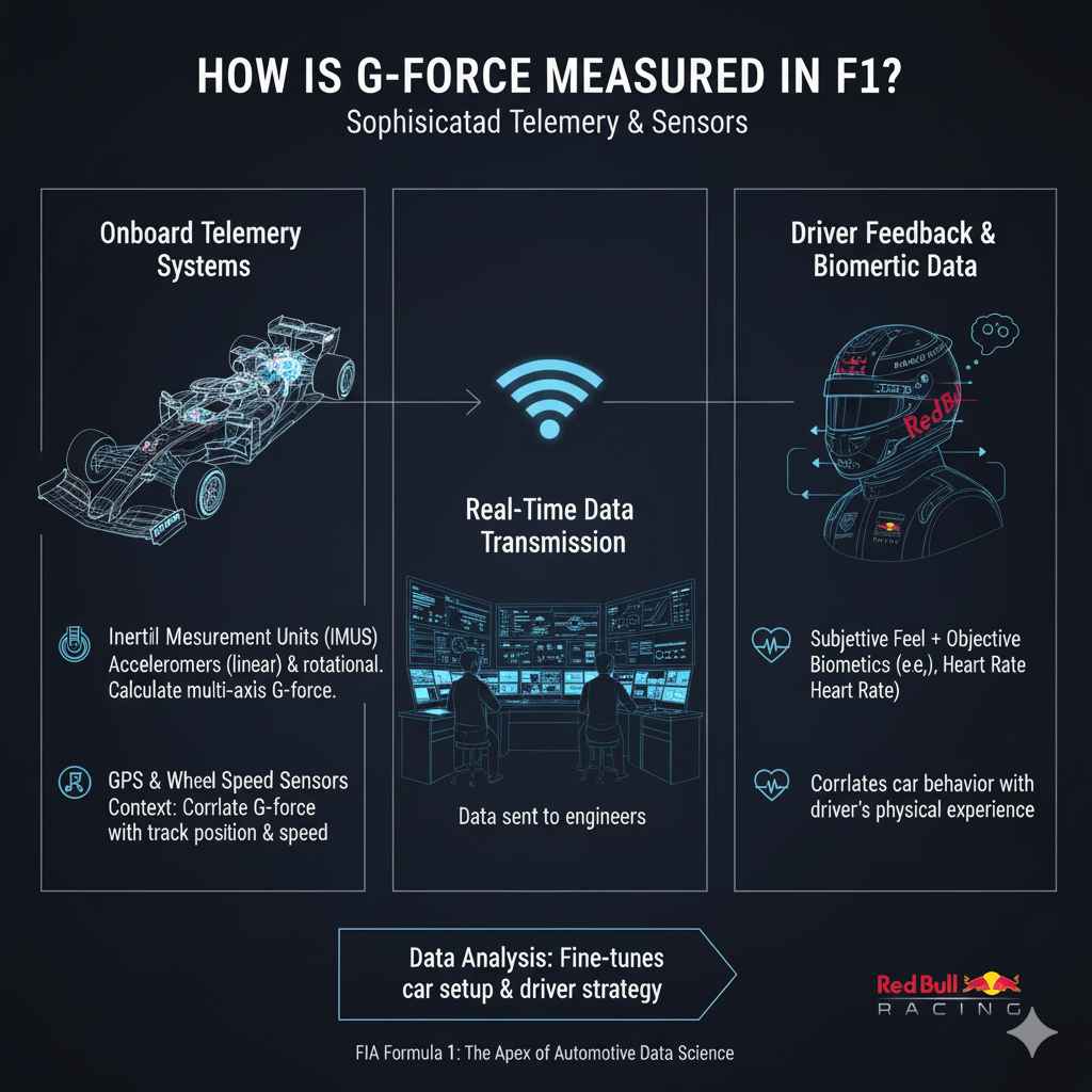 How Is G-Force Measured in F1