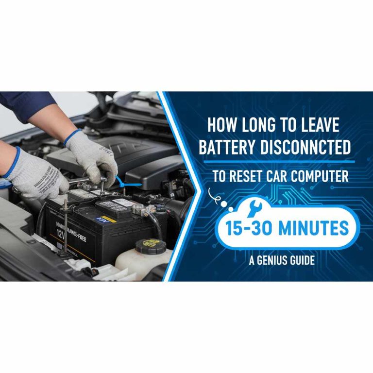 How Long To Leave Battery Disconnected To Reset Car Computer