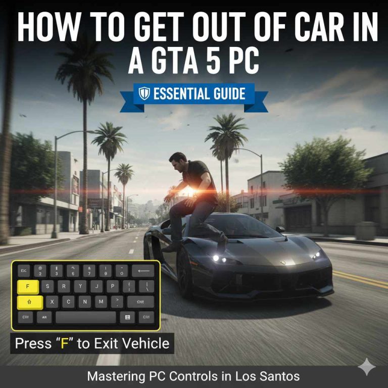 ow To Get Out Of Car In GTA 5 PC