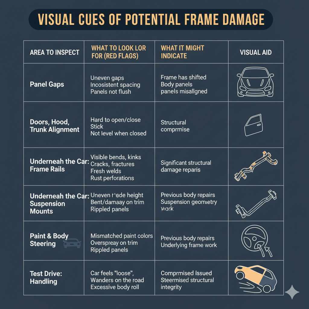 Visual Cues of Potential Frame Damage