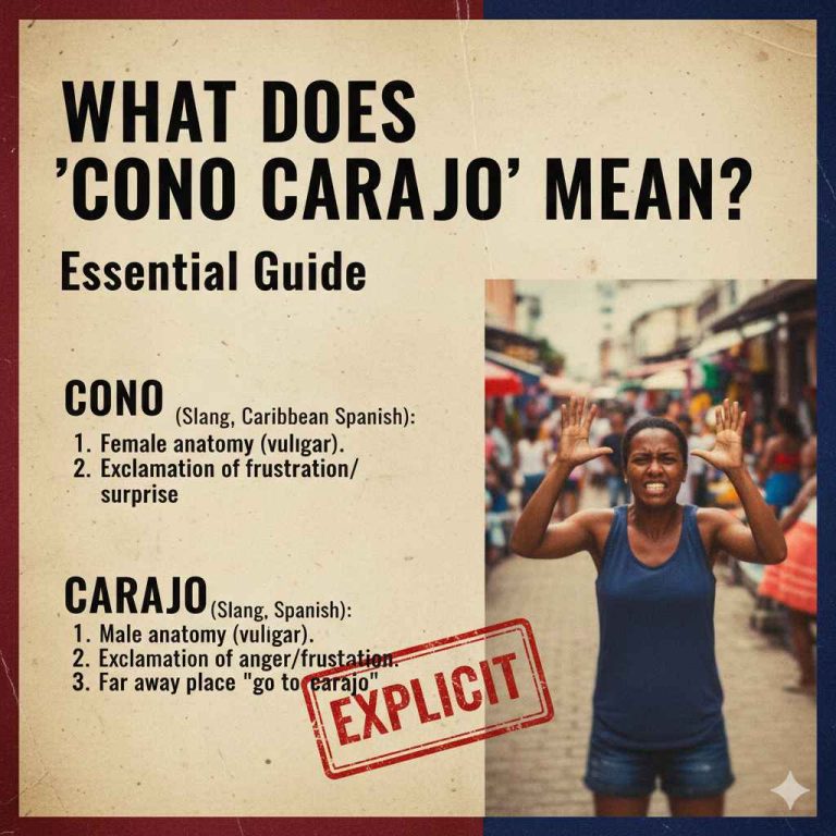 What Does Cono Carajo Mean