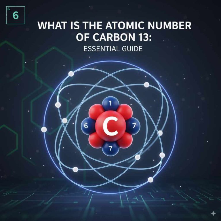 What Is The Atomic Number of Carbon 13