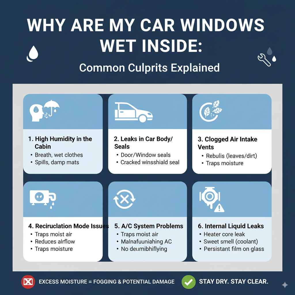 Why Are My Car Windows Wet Inside