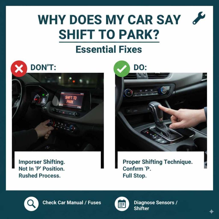 Why Does My Car Say Shift to Park