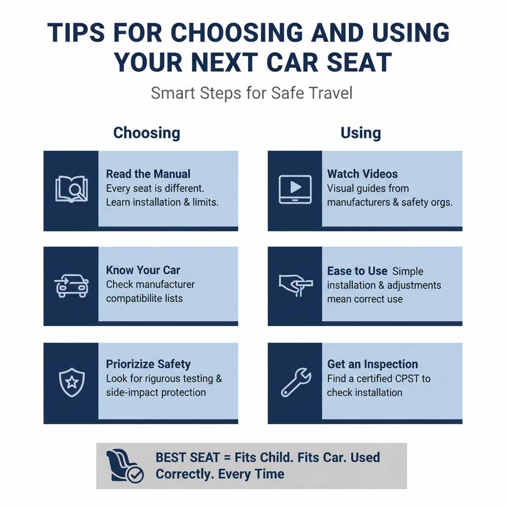 Tips for Choosing and Using Your Next Car Seat