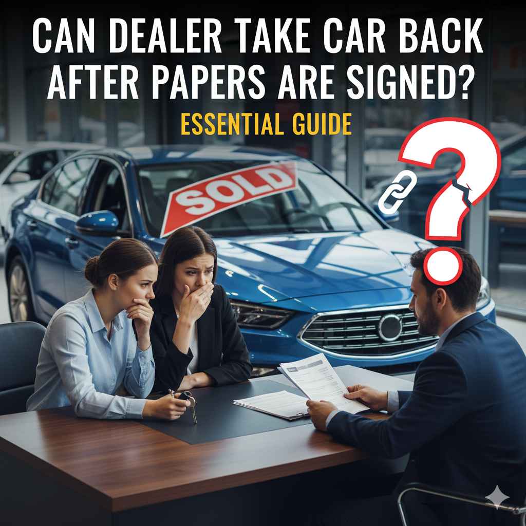 Can Dealer Take Car Back After Papers Are Signed