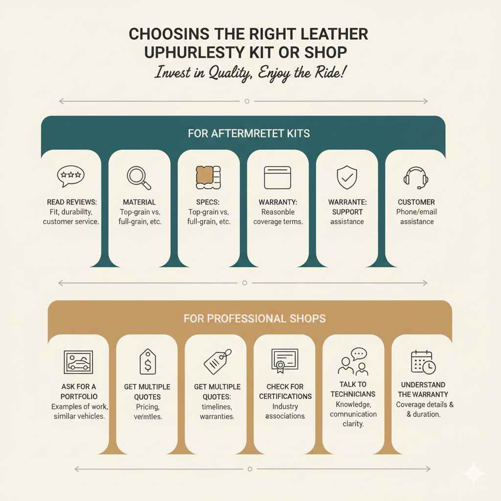 Choosing the Right Leather Upholstery Kit or Shop