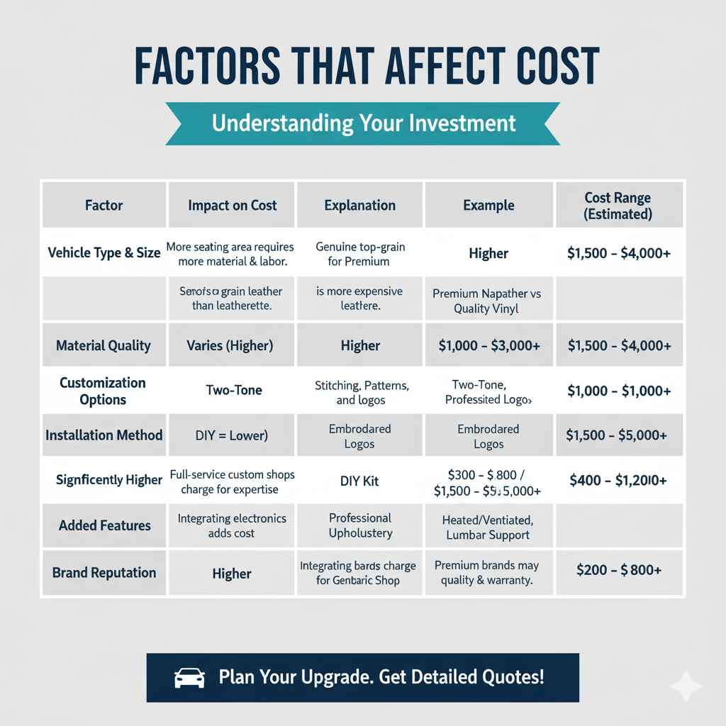 Factors That Affect Cost