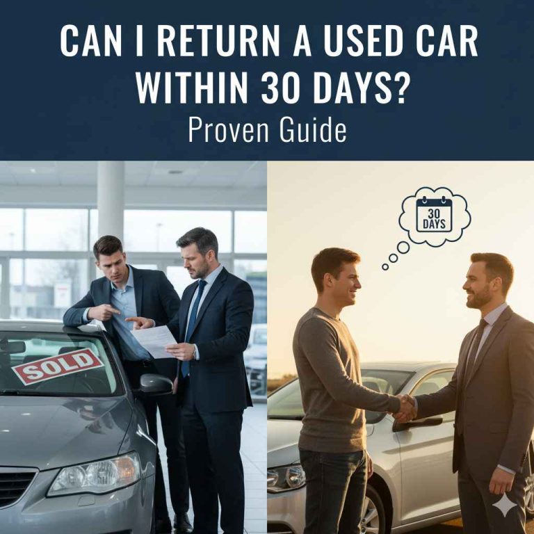 Can I Return a Used Car Within 30 Days