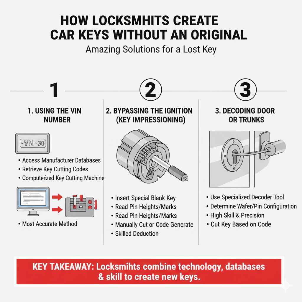 How Locksmiths Create Car Keys Without an Original