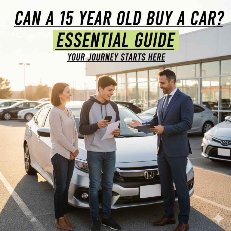 Can a 15 Year Old Buy a Car