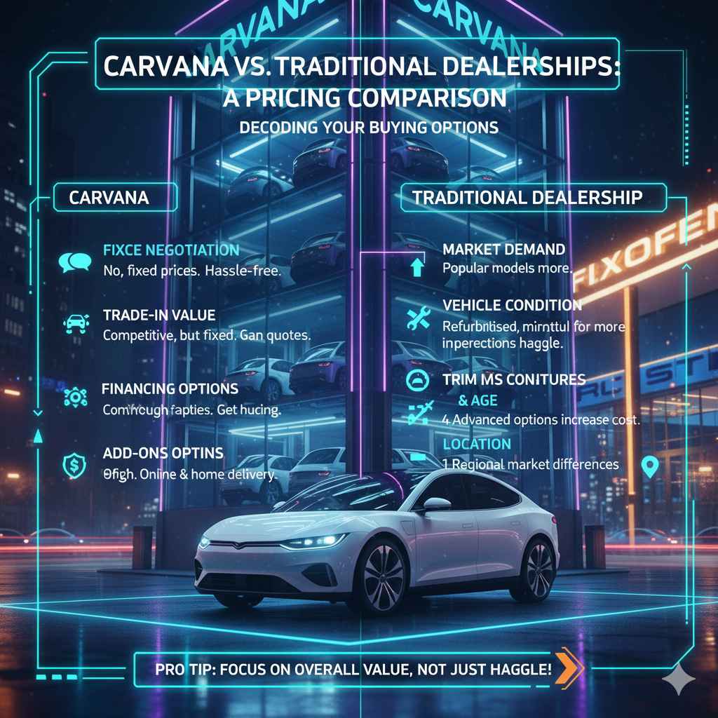 Carvana vs. Traditional Dealerships: A Pricing Comparison