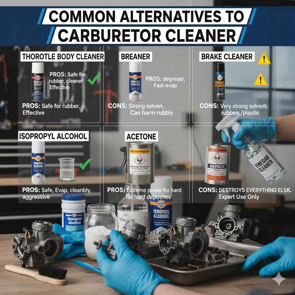 Common Alternatives to Carburetor Cleaner