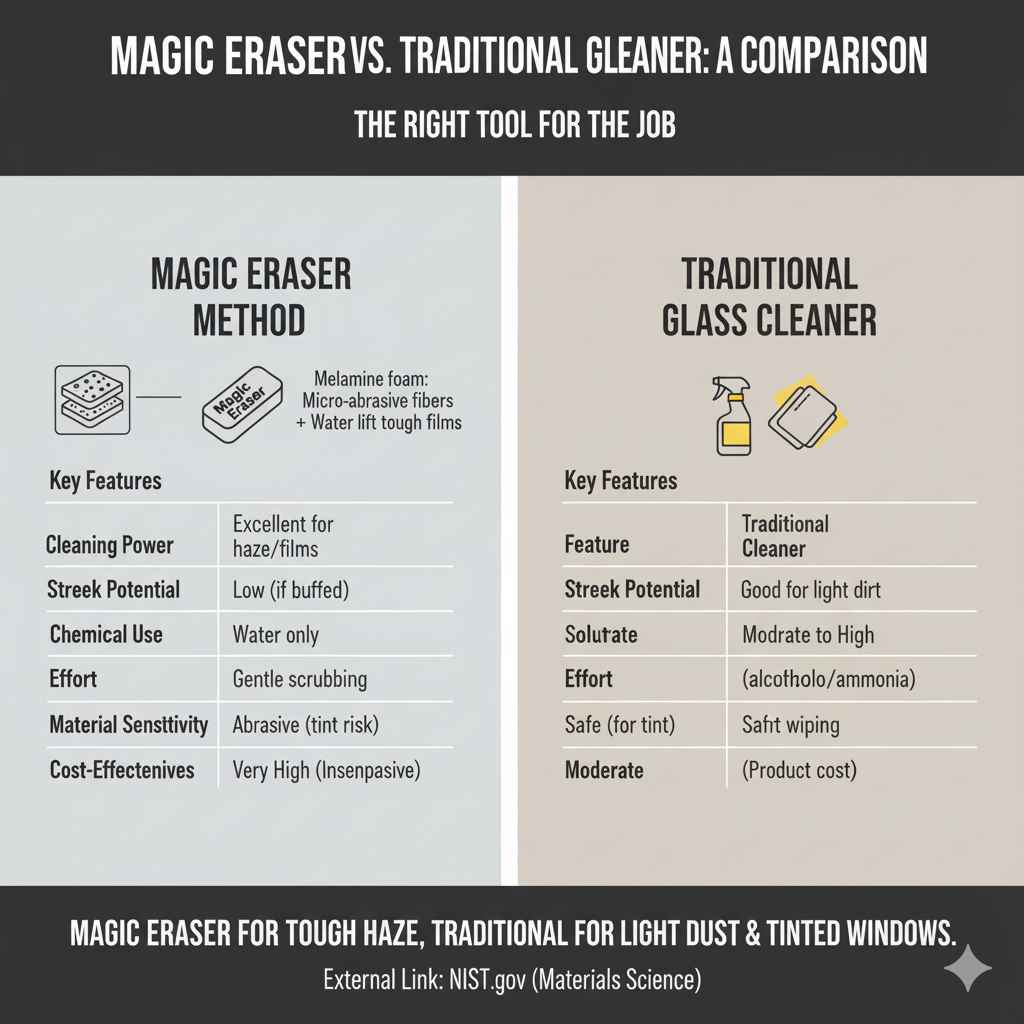 When NOT to Use a Magic Eraser on Your Car Windows