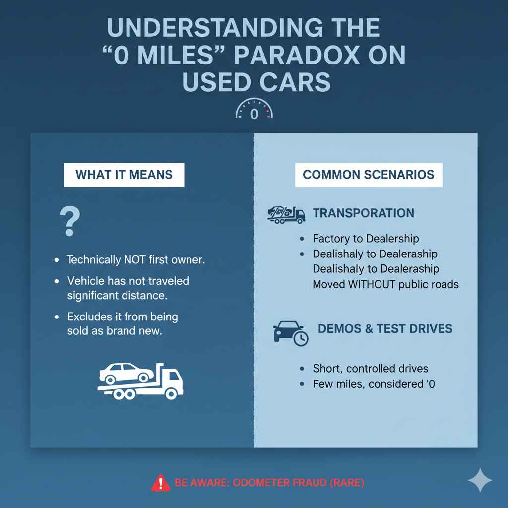 Understanding the "0 Miles" Paradox on Used Cars
