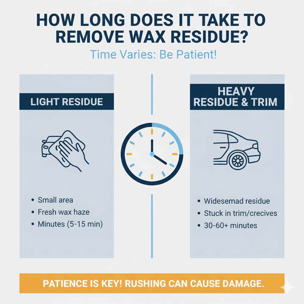 How Long Does It Take To Remove Wax Residue?
