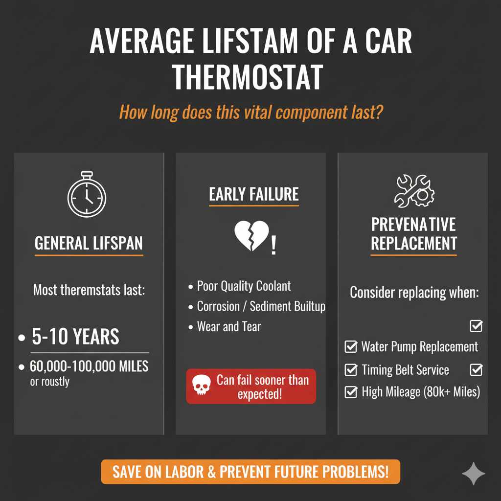 Average Lifespan of a Car Thermostat