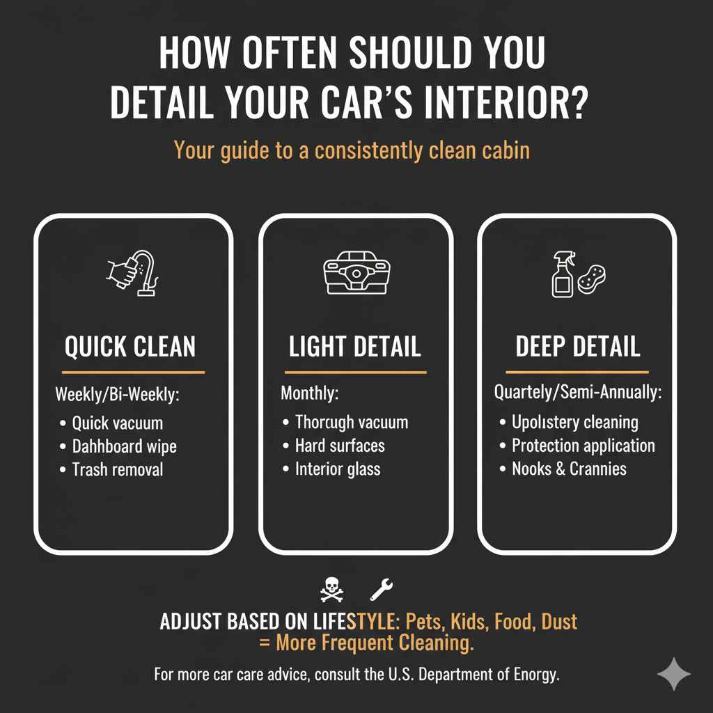 How Often Should You Detail Your Car's Interior