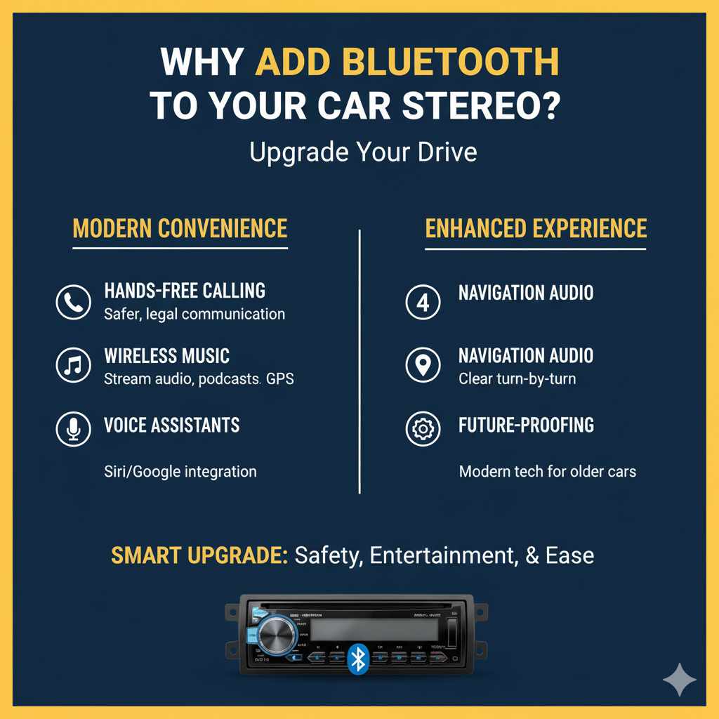 Why Add Bluetooth to Your Car Stereo