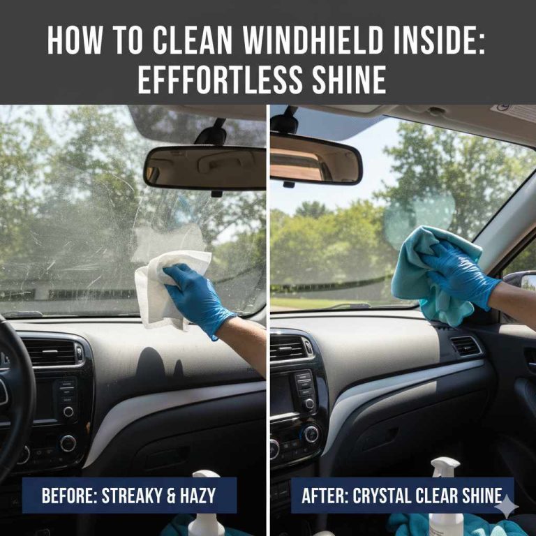 How to Clean Windshield Inside: Effortless Shine