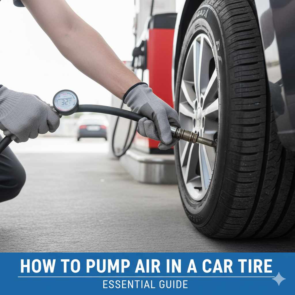 How To Pump Air In A Car Tire