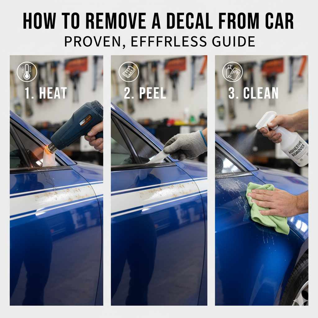 How To Remove A Decal From Car