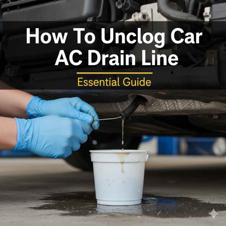 How To Unclog Car AC Drain Line