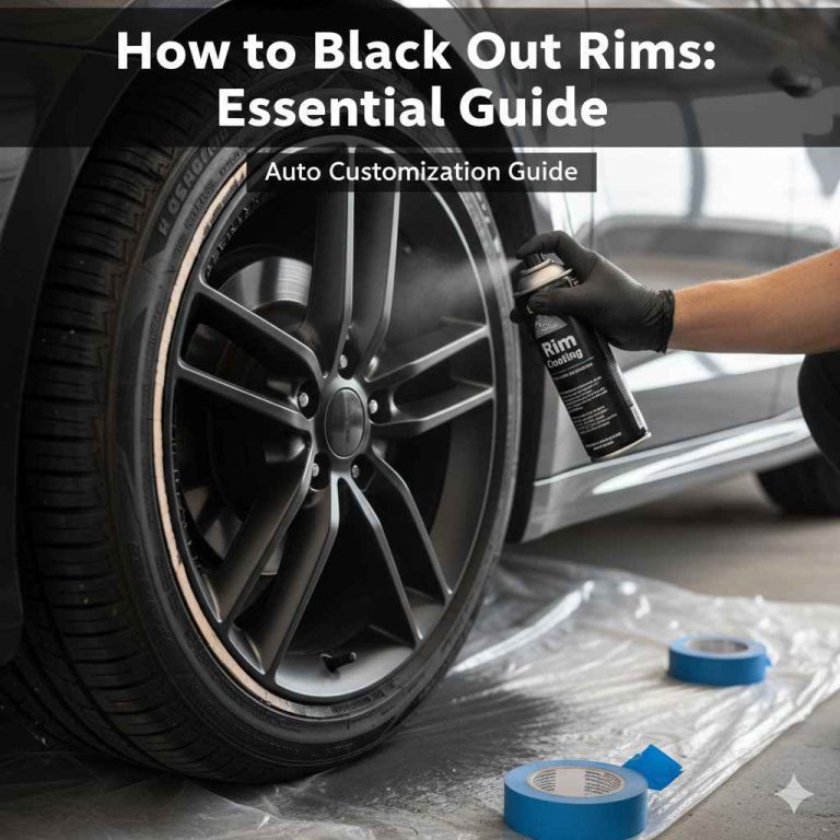 How to Black Out Rims