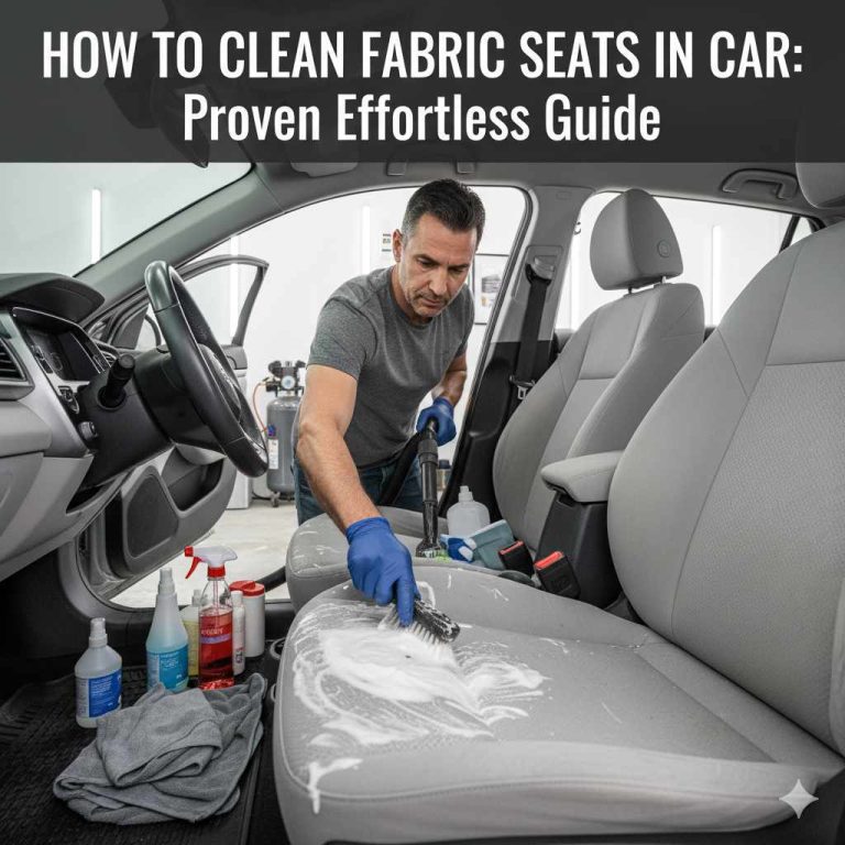 How to Clean Fabric Seats in Car