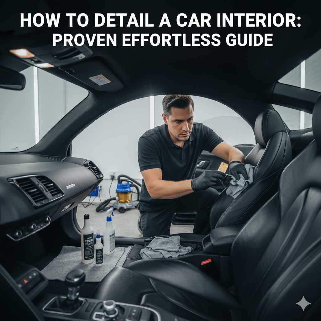 How to Detail a Car Interior