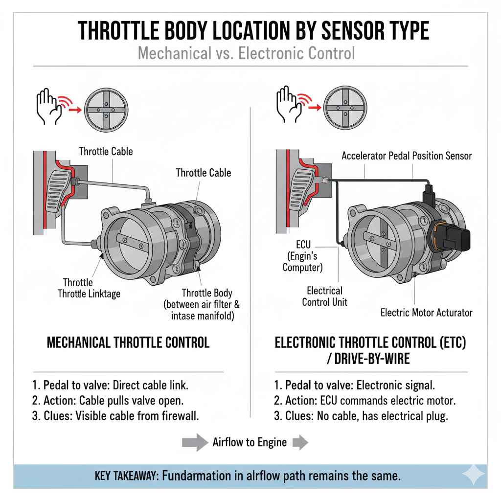 Throttle Body Location by Sensor Type