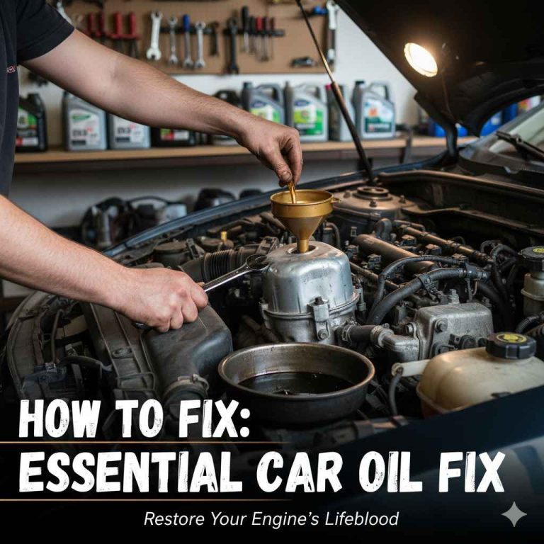 How to Fix: Essential Car Oil Fix