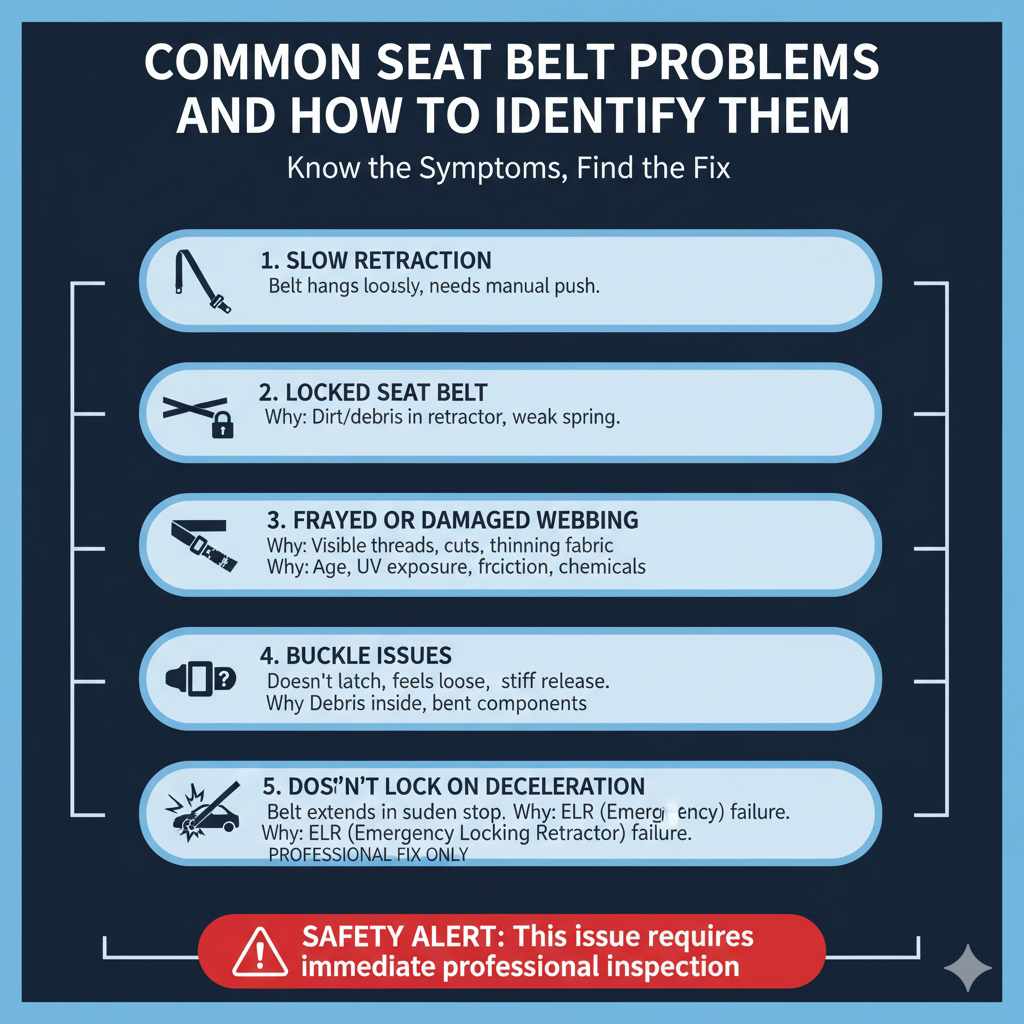 Common Seat Belt Problems and How to Identify Them