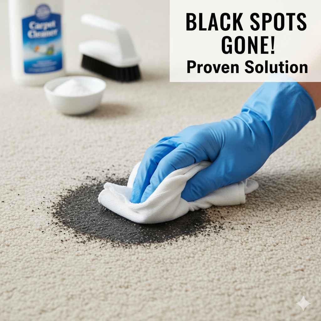 How to Get Rid of Black Spots on Carpet