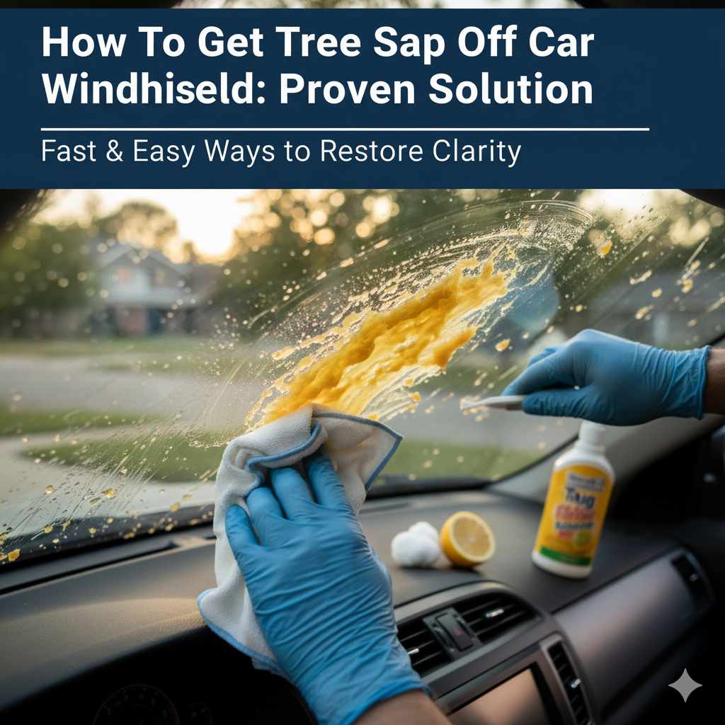 How to Get Tree Sap Off Car Windshield
