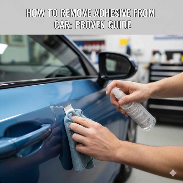 How to Remove Adhesive From Car