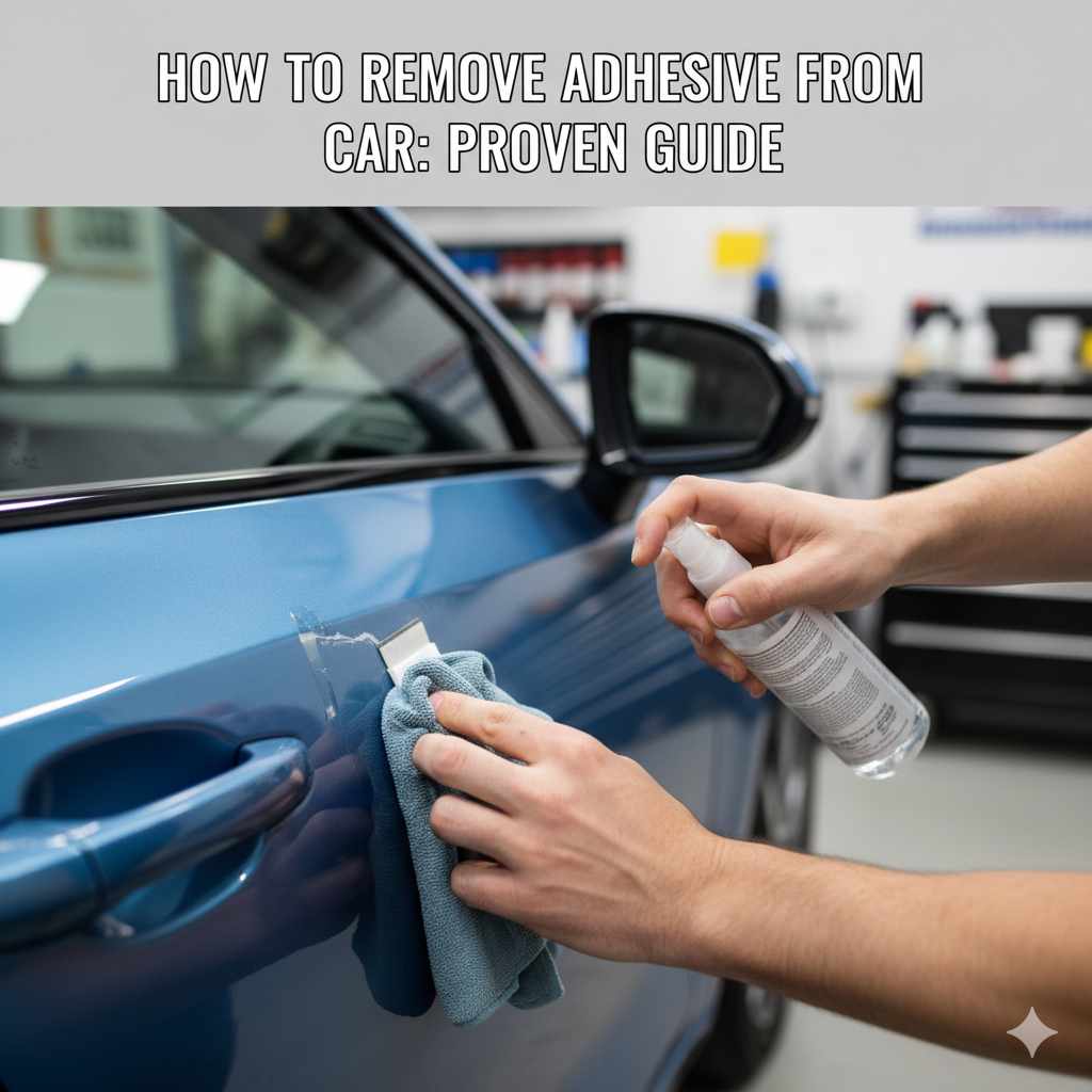 How to Remove Adhesive From Car