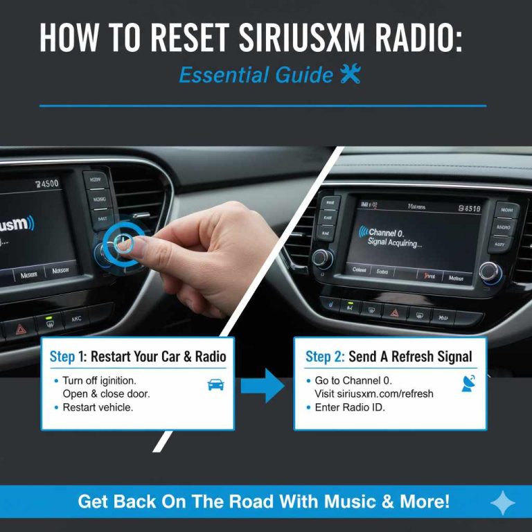 How to Reset Sirius Radio