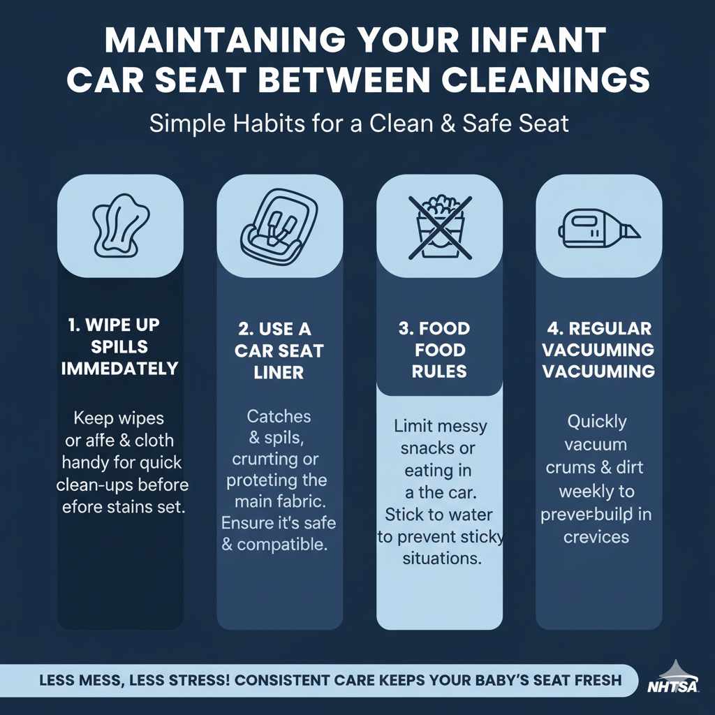 Maintaining Your Infant Car Seat Between Cleanings