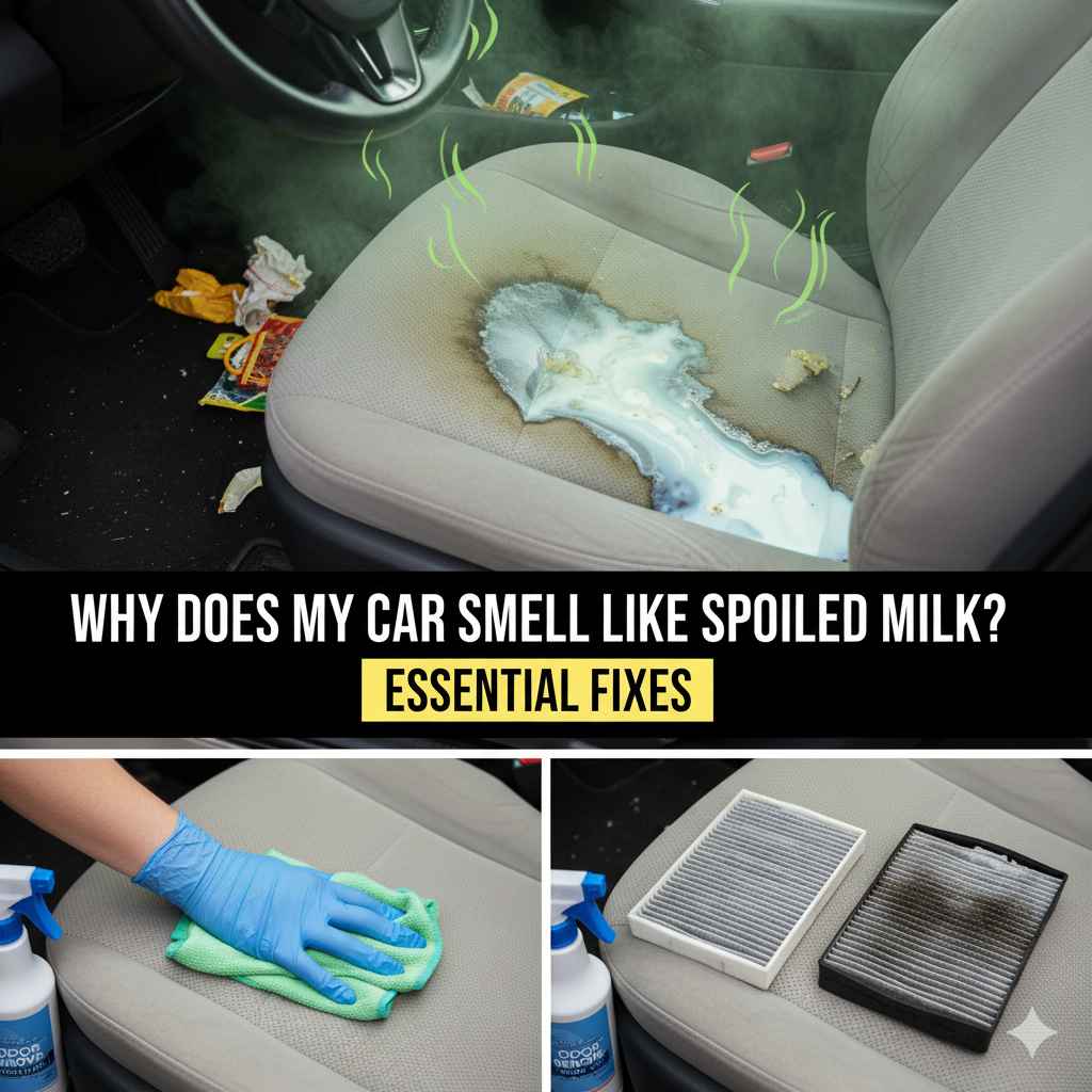 Why Does My Car Smell Like Spoiled Milk