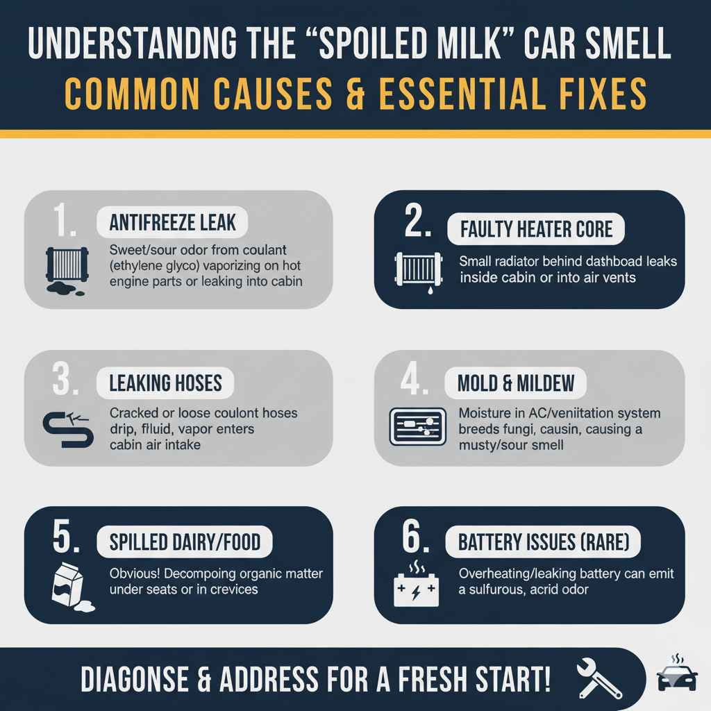 Understanding the "Spoiled Milk" Car Smell