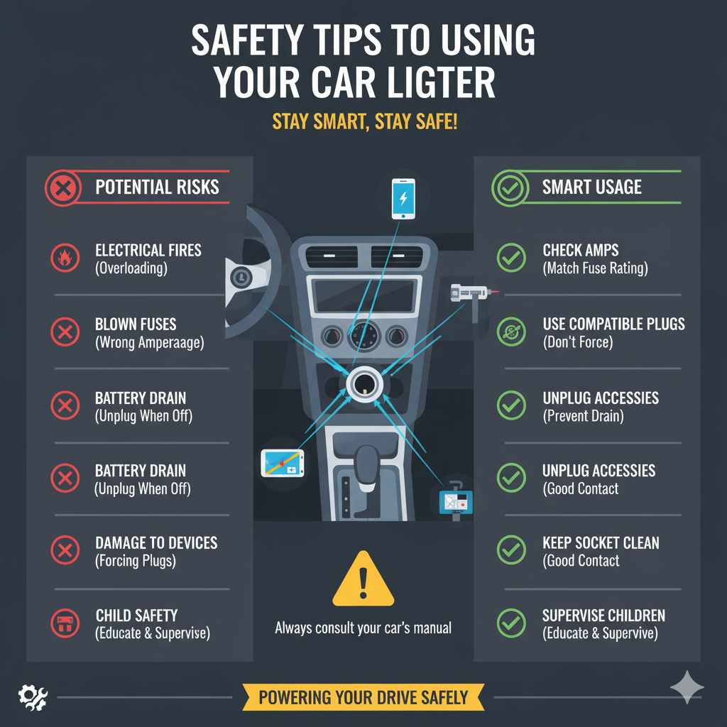 Safety Tips for Using Your Car Lighter
