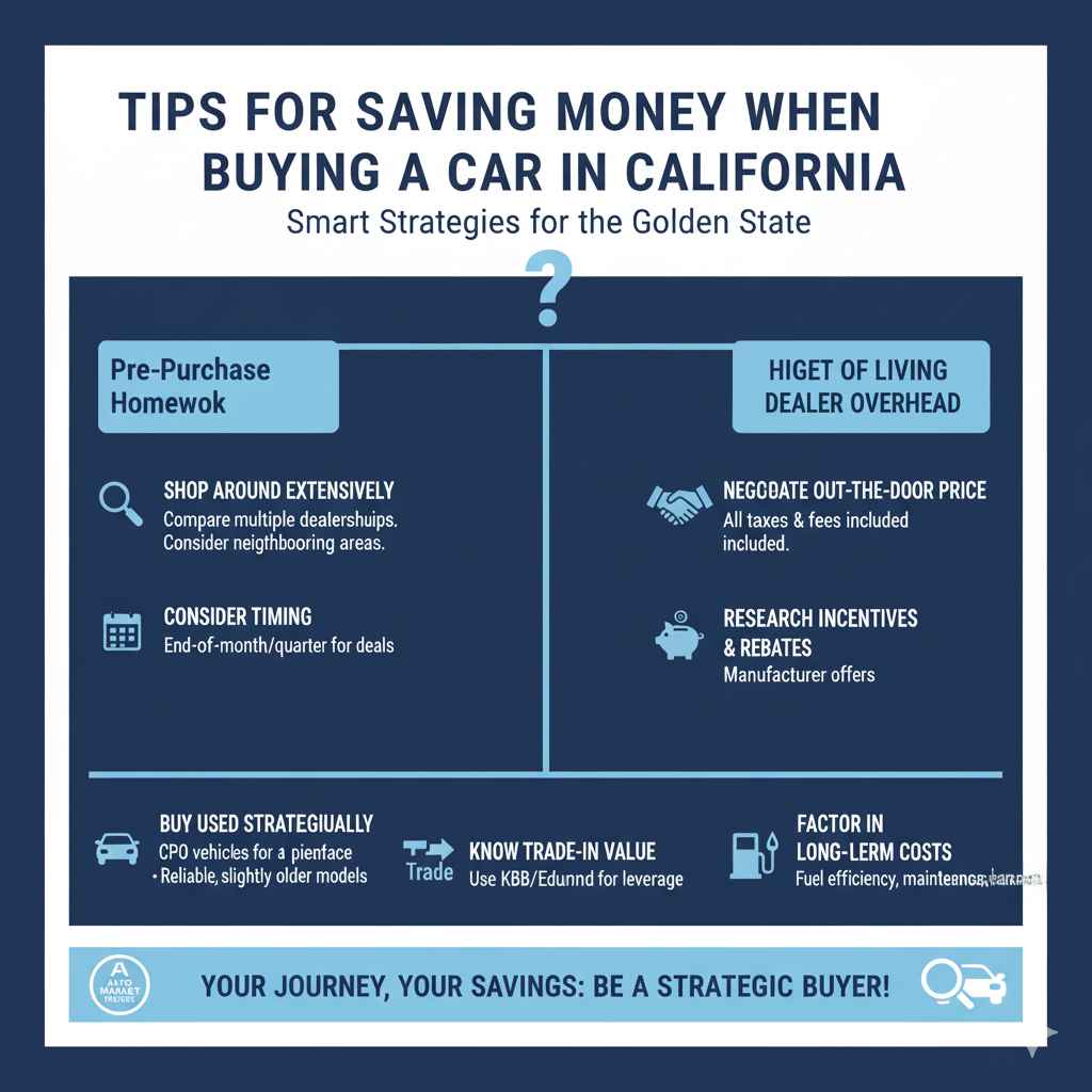 Tips for Saving Money When Buying a Car in California