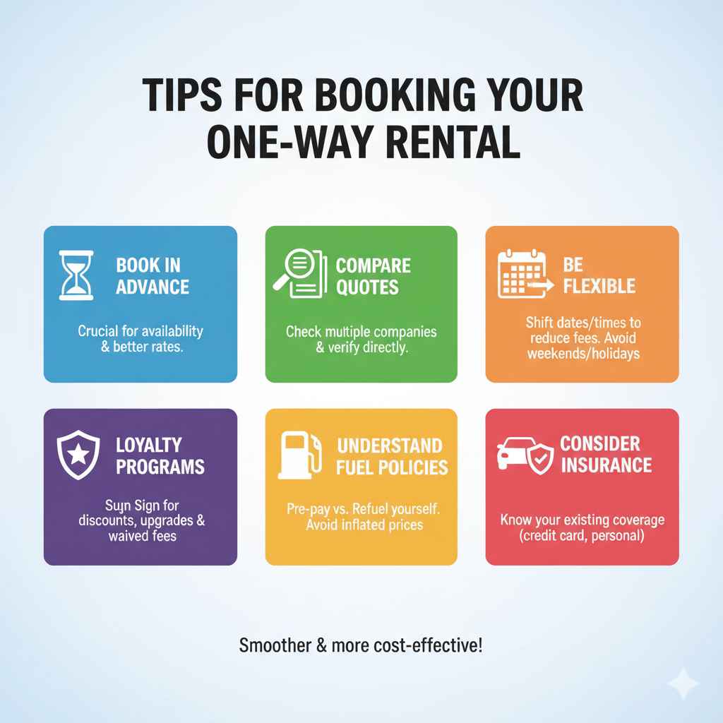 Tips for Booking Your One-Way Rental