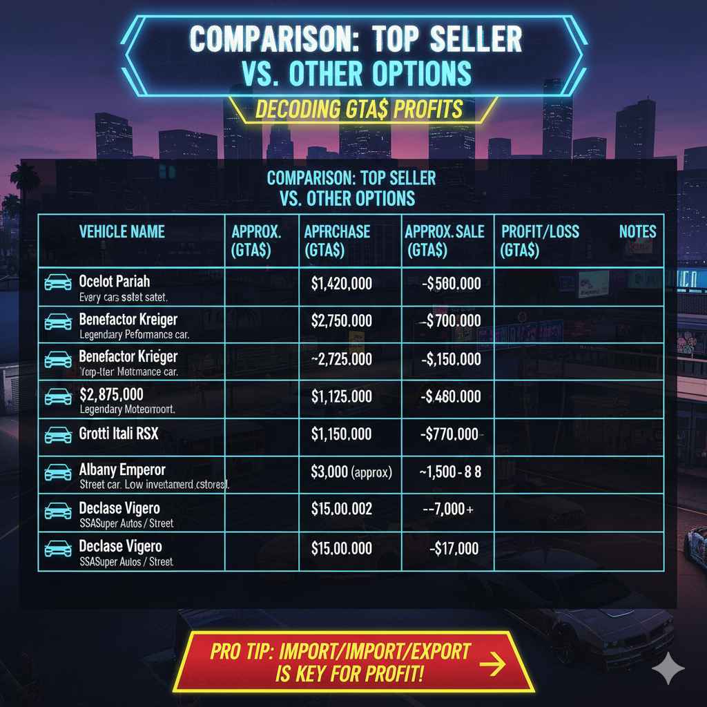 Top Seller vs. Other Options