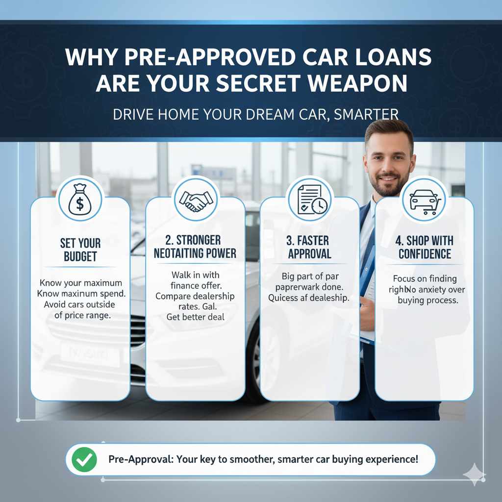 Why Pre-Approved Car Loans Are Your Secret Weapon