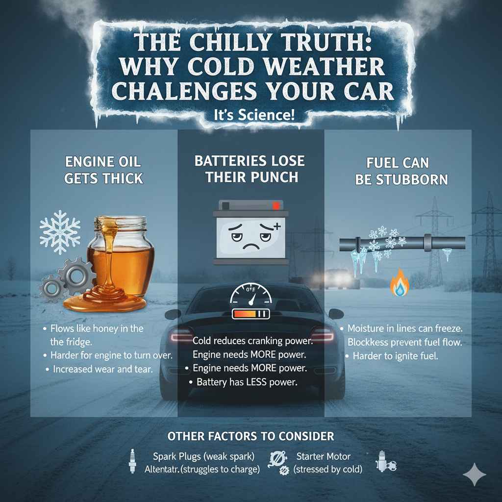 Why Cold Weather Challenges Your Car