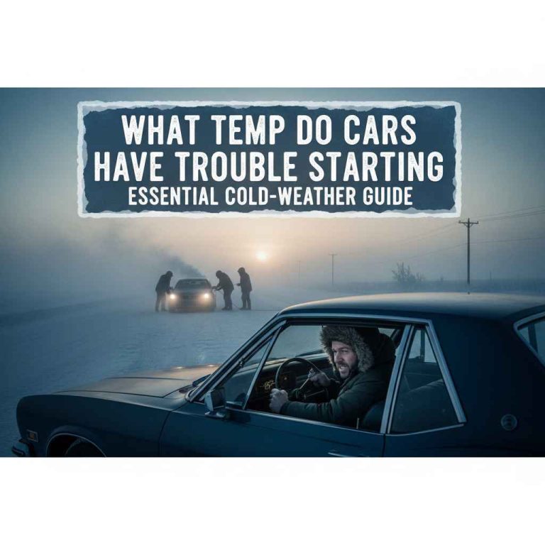 What Temp Do Cars Have Trouble Starting